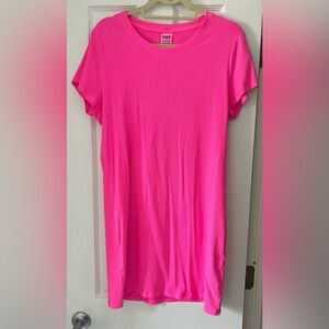 PINK Victoria's Secret Neon Pink Short Sleeve dress